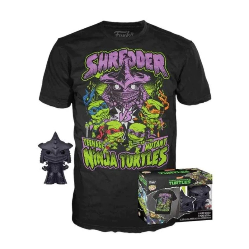 Funko Pop & Tee! Movies: Teenage Mutant Ninja Turtle 2 - Shredder - تي شيرت - Size:Large